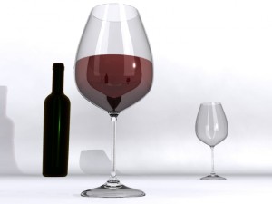 wine glass 3D 모델