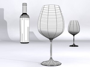 wine glass 3D 모델