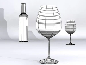 copo de vinho Modelo 3D