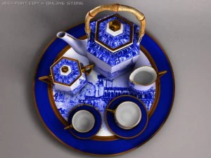 コーヒーと紅茶のセット 3Dモデル