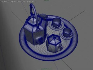 コーヒーと紅茶のセット 3Dモデル