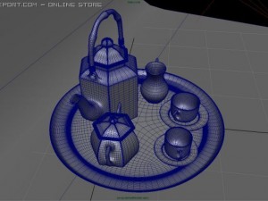 coffee and tea set 3D Модель