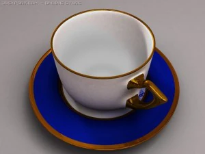 コーヒーと紅茶のセット 3Dモデル