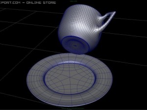 coffee and tea set 3D Модель