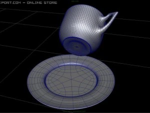 コーヒーと紅茶のセット 3Dモデル