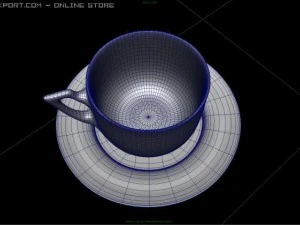 コーヒーと紅茶のセット 3Dモデル