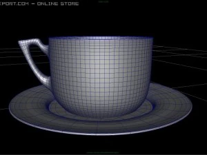 コーヒーと紅茶のセット 3Dモデル