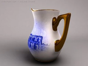 コーヒーと紅茶のセット 3Dモデル