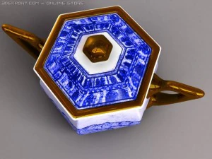 コーヒーと紅茶のセット 3Dモデル