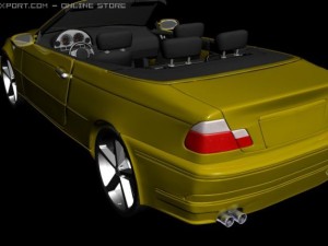 bmw m3 e46 cabrio 3Dモデル
