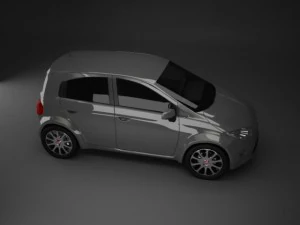 fiat panda 2010 3D Model