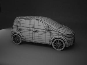 fiat panda 2010 3D Model