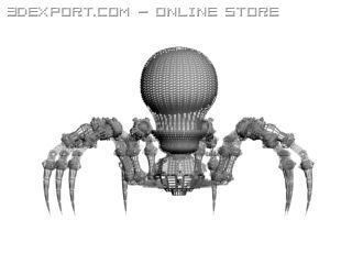 bulbrobot 3D Model .c4d .max .obj .3ds .fbx .stl .blend 