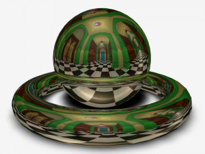 Cartoon Corridor HDR JPG 3D-Modell