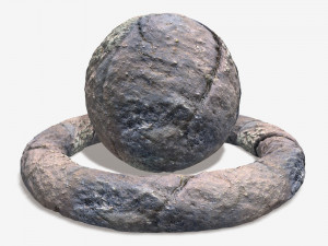 Wet Stone Seamless Tile 3D Model