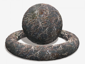 Frosty Dirt Seamless Texture 3D Model