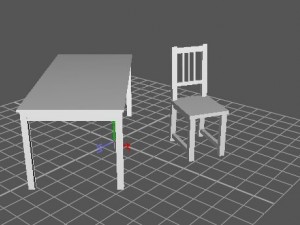dining table  chairs 3D Model