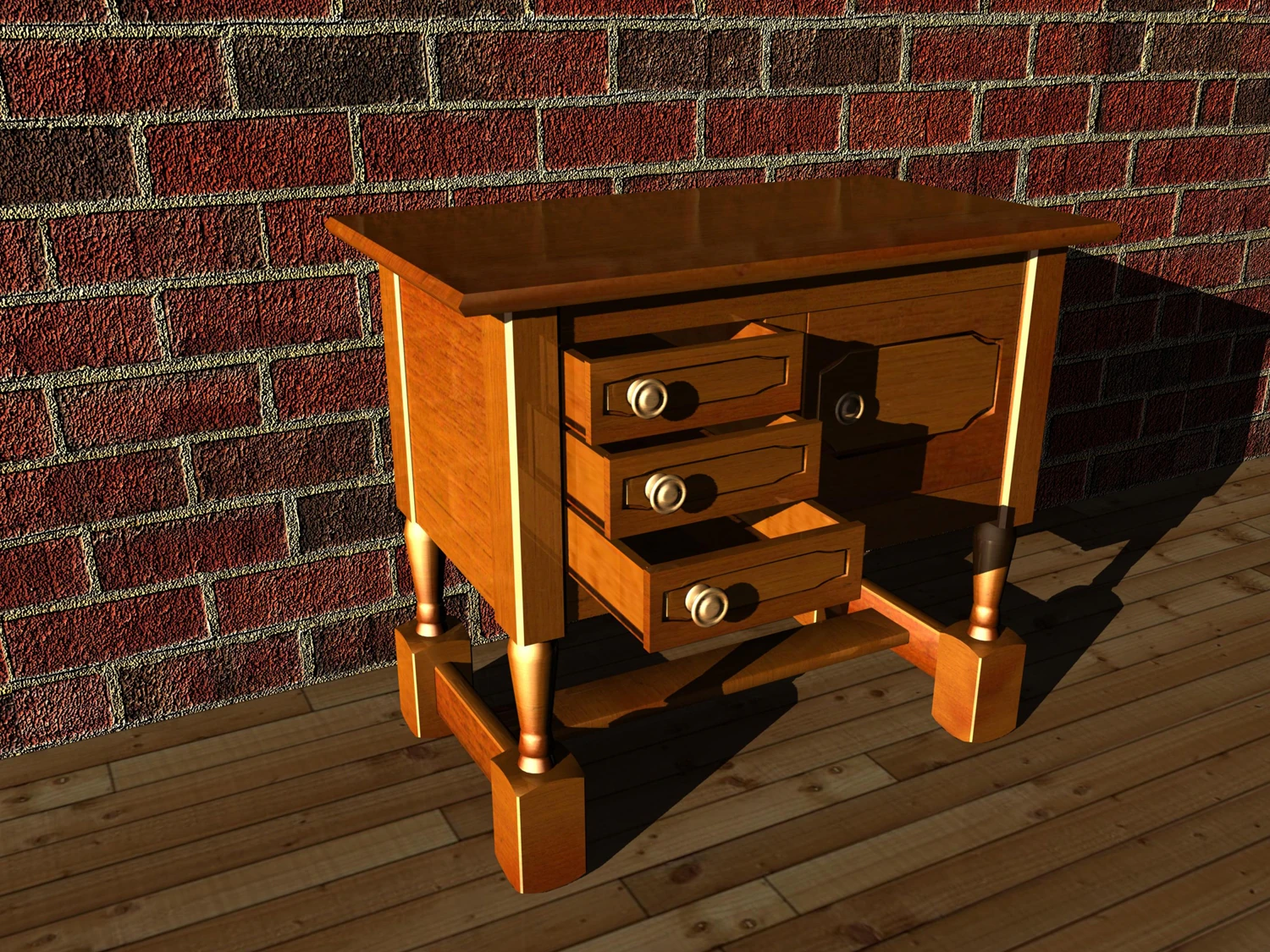cabinet 3D Model .c4d .max .obj .3ds .fbx .stl .blend 