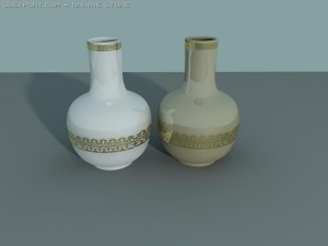 vases with ornaments Modèle 3D