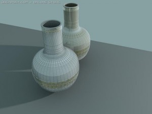 vases with ornaments Modelo 3D