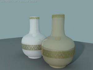 vases with ornaments Modelo 3D