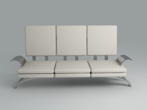 sofa office 3D Modell