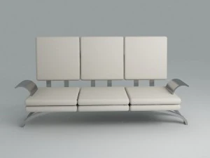 bureau canap&eacute; Modèle 3D