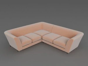 canap&eacute; p&ecirc;che Modèle 3D