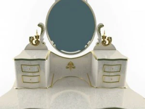 console with mirror 3D Model