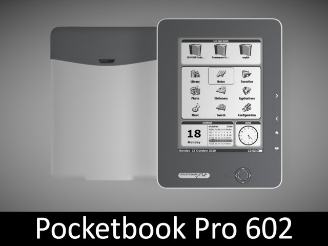 pockebook pro 602 Model 3D .c4d .max .obj .3ds .fbx .stl .blend 