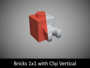 pe&ccedil;as de lego 1x1 Modelo 3D