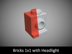 pe&ccedil;as de lego 1x1 Modelo 3D