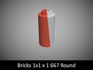 pe&ccedil;as de lego 1x1 Modelo 3D