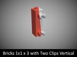 pe&ccedil;as de lego 1x1 Modelo 3D