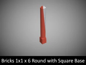 pe&ccedil;as de lego 1x1 Modelo 3D