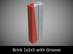 pe&ccedil;as de lego 1x2 Modelo 3D