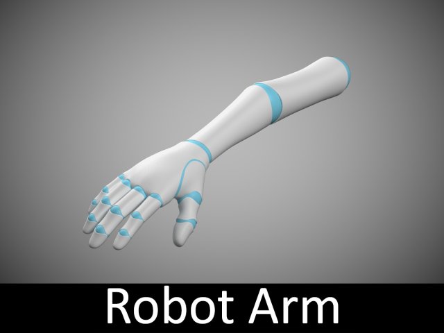 robot arm Modelo 3D .c4d .max .obj .3ds .fbx .stl .blend 