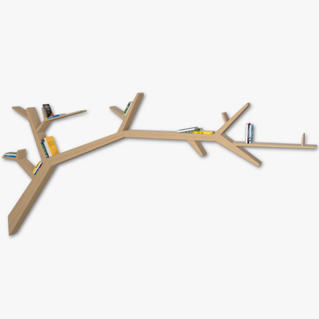bookshelf branch Model 3D .c4d .max .obj .3ds .fbx .stl .blend 