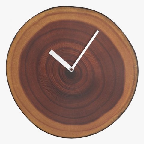 wall clock woodtime 3D Model .c4d .max .obj .3ds .fbx .stl .blend