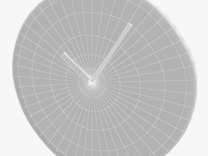 wall clock woodtime Model 3D