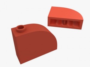 lego bricks 1x3  1x16 Modelo 3D