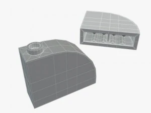 pe&ccedil;as de lego 1x3 1x16 Modelo 3D