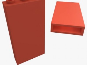 lego bricks 1x3  1x16 Modelo 3D