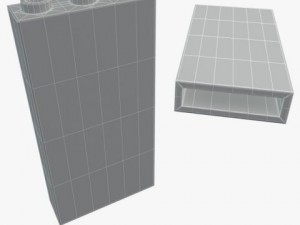 lego bricks 1x3  1x16 Modelo 3D