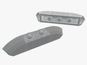 pe&ccedil;as de lego 1x3 1x16 Modelo 3D