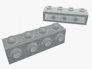 pe&ccedil;as de lego 1x3 1x16 Modelo 3D