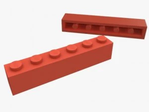 pe&ccedil;as de lego 1x3 1x16 Modelo 3D