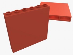lego bricks 1x3  1x16 Modelo 3D