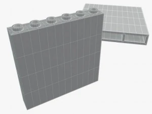 pe&ccedil;as de lego 1x3 1x16 Modelo 3D