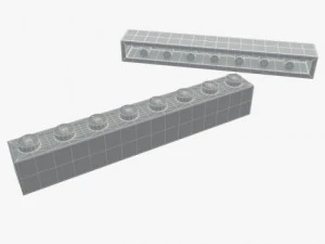 pe&ccedil;as de lego 1x3 1x16 Modelo 3D